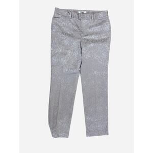 Coldwater Creek Womens‎ 8 Embossed Paisley Pants Natural Fit Textured